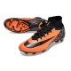 Nike Air Zoom Mercurial Superfly 9 Elite FG High Top Football Boots & Shoes Orange Black