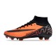 Nike Air Zoom Mercurial Superfly 9 Elite FG High Top Football Boots & Shoes Orange Black