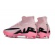 Nike Air Zoom Mercurial Superfly 9 Elite FG High Top Football Boots & Shoes Pink Black