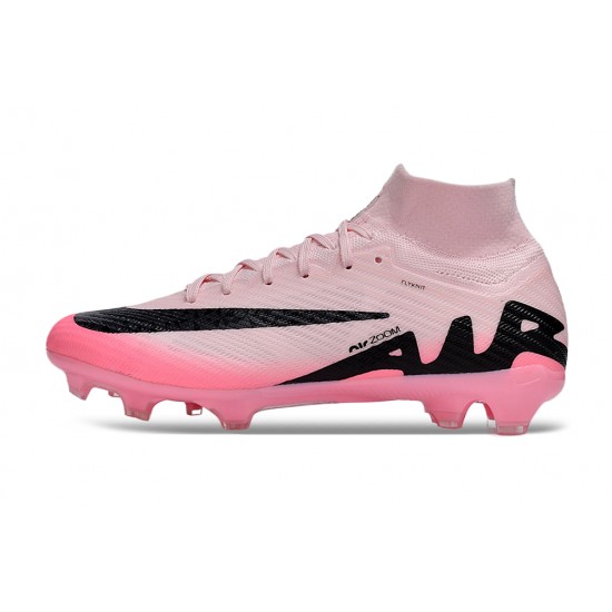 Nike Air Zoom Mercurial Superfly 9 Elite FG High Top Football Boots & Shoes Pink Black