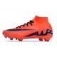 Nike Air Zoom Mercurial Superfly 9 Elite FG High Top Football Boots & Shoes Red Black