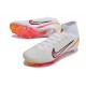 Nike Air Zoom Mercurial Superfly 9 Elite FG High Top Football Boots & Shoes White Black Red