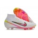 Nike Air Zoom Mercurial Superfly 9 Elite FG High Top Football Boots & Shoes White Black Red