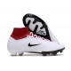 Nike Air Zoom Mercurial Superfly 9 Elite FG High Top Football Boots & Shoes White Red Black