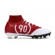 Nike Air Zoom Mercurial Superfly 9 Elite FG High Top Football Boots & Shoes White Red Black