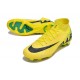 Nike Air Zoom Mercurial Superfly 9 Elite FG High Top Football Boots & Shoes Yellow Black