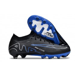 Nike Air Zoom Mercurial Vapor 15 Elite AG Low Football Boots & Shoes Black Blue White 