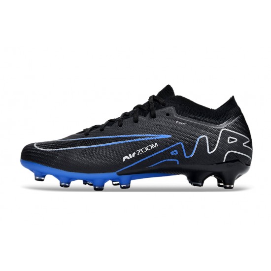 Nike Air Zoom Mercurial Vapor 15 Elite AG Low Football Boots & Shoes Black Blue White