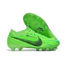 Nike Air Zoom Mercurial Vapor 15 Elite AG Low Football Boots & Shoes Green Black 