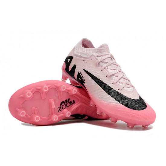 Nike Air Zoom Mercurial Vapor 15 Elite AG Low Football Boots & Shoes Pink White Black