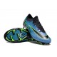 Nike Air Zoom Mercurial Vapor 15 Elite FG Low Football Boots & Shoes Blue Black Green