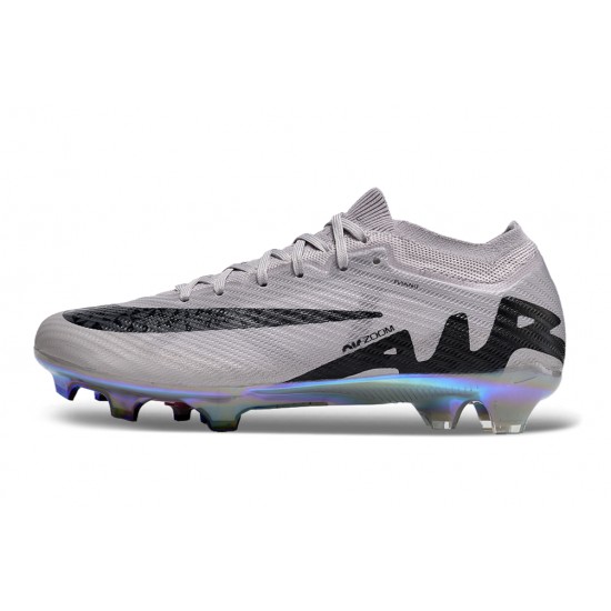 Nike Air Zoom Mercurial Vapor 15 Elite FG Low Football Boots & Shoes Grey Black