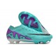 Nike Air Zoom Mercurial Vapor 15 Elite FG Low Football Boots & Shoes Ltblue Purple Black