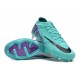 Nike Air Zoom Mercurial Vapor 15 Elite FG Low Football Boots & Shoes Ltblue Purple Black