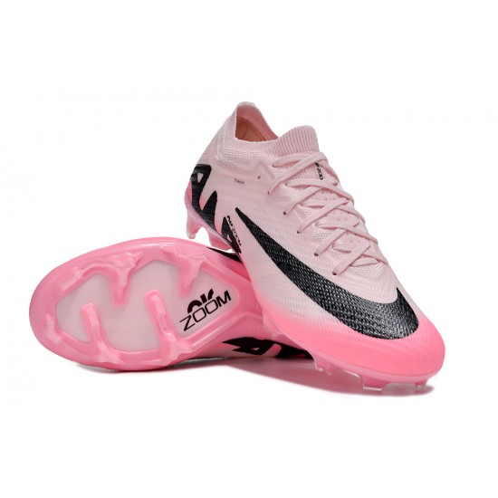 Nike Air Zoom Mercurial Vapor 15 Elite FG Low Football Boots & Shoes Pink Black