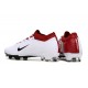 Nike Air Zoom Mercurial Vapor 15 Elite FG Low Football Boots & Shoes White Red Black