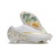 Nike Air Zoom Mercurial Vapor 15 Elite FG Low Football Boots & Shoes White Silver Gold