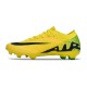 Nike Air Zoom Mercurial Vapor 15 Elite FG Low Football Boots & Shoes Yellow Black