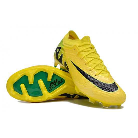 Nike Air Zoom Mercurial Vapor 15 Elite FG Low Football Boots & Shoes Yellow Black