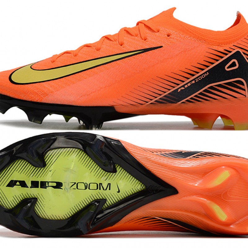 Nike Air Zoom Mercurial Vapor 16 Elite FG Low Orange Black Yellow Football Boots & Shoes 