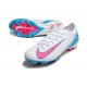 Nike Air Zoom Mercurial Vapor 16 Elite FG Low White Pink Blue Football Boots & Shoes