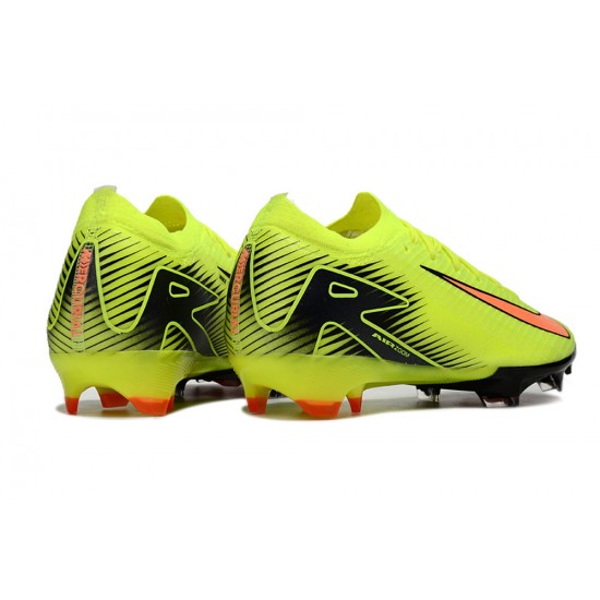 Nike Air Zoom Mercurial Vapor 16 Elite FG Low Yellow Green Black Orange Football Boots & Shoes