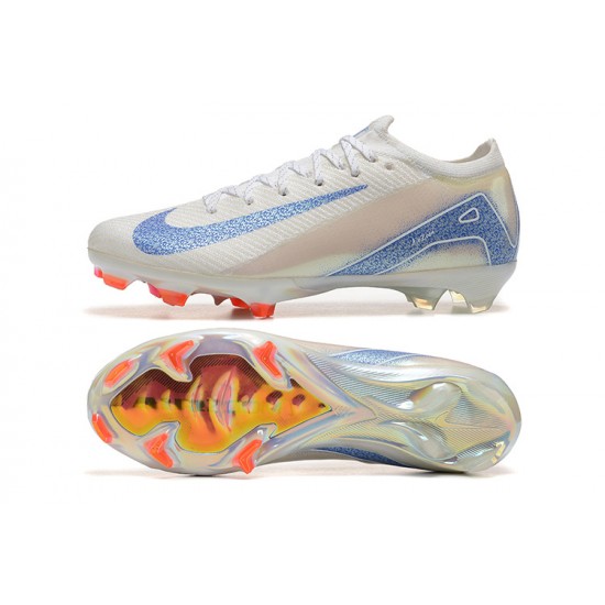 Nike Air Zoom Mercurial Vapor 16 Elite FG Low Yellow White Blue Football Boots & Shoes