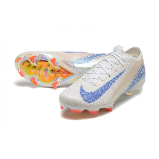 Nike Air Zoom Mercurial Vapor 16 Elite FG Low Yellow White Blue Football Boots & Shoes