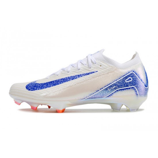 Nike Air Zoom Mercurial Vapor 16 Elite FG White Blue Low Football Boots & Shoes