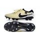 Nike Tiempo Legend 10 Elite FG Beige Black White Low Football Boots & Shoes