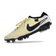 Nike Tiempo Legend 10 Elite FG Beige Black White Low Football Boots & Shoes