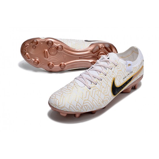 Nike Tiempo Legend 10 Elite FG Brown White Black Low Football Boots & Shoes