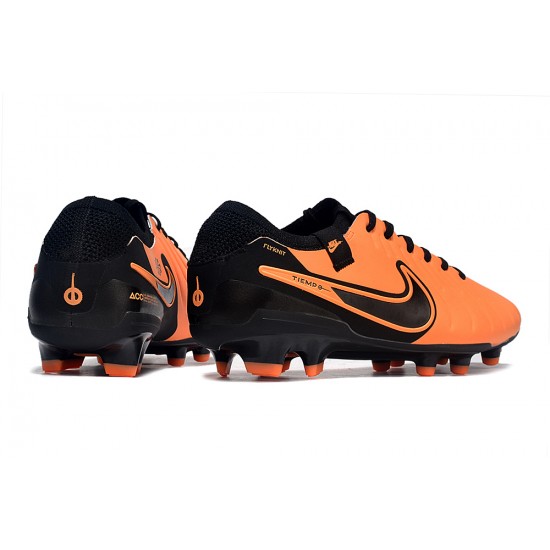 Nike Tiempo Legend 10 Elite FG Orange Black Low Football Boots & Shoes