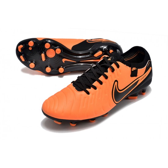 Nike Tiempo Legend 10 Elite FG Orange Black Low Football Boots & Shoes