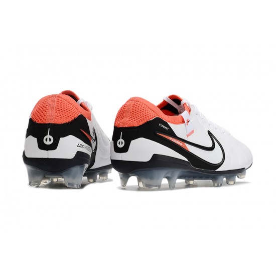 Nike Tiempo Legend 10 Elite FG Orange Black White Low Football Boots & Shoes