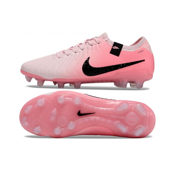 Nike Tiempo Legend 10 Elite FG Pink Black Low Football Boots & Shoes