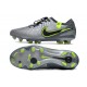 Nike Tiempo Legend 10 Elite FG Silver Green Black Green Low Football Boots & Shoes