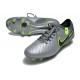 Nike Tiempo Legend 10 Elite FG Silver Green Black Green Low Football Boots & Shoes