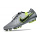 Nike Tiempo Legend 10 Elite FG Silver Green Black Green Low Football Boots & Shoes