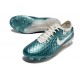 Nike Tiempo Legend 10 Elite FG White Beige Blue Low Football Boots & Shoes