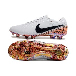 Nike Tiempo Legend 10 Elite FG White Black Gold Low Football Boots & Shoes