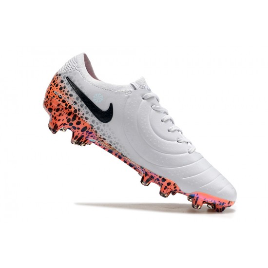 Nike Tiempo Legend 10 Elite FG White Black Gold Low Football Boots & Shoes