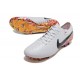 Nike Tiempo Legend 10 Elite FG White Black Gold Low Football Boots & Shoes