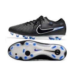 Nike Tiempo Legend 10 Elite FG White Blue Black Low Football Boots & Shoes