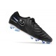 Nike Tiempo Legend 10 Elite FG White Blue Black Low Football Boots & Shoes