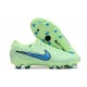 Nike Tiempo Legend 10 Elite FG Low Football Boots & Shoes Green Blue