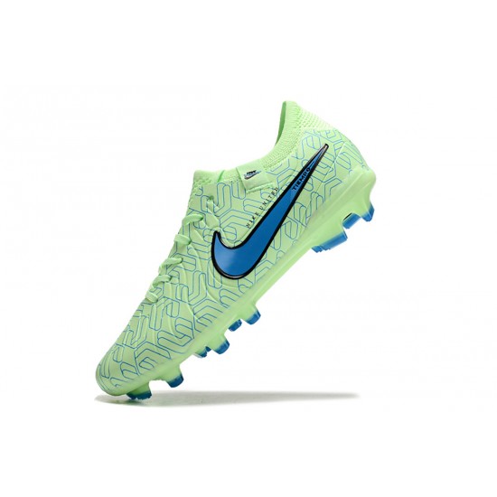 Nike Tiempo Legend 10 Elite FG Low Football Boots & Shoes Green Blue