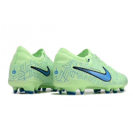 Nike Tiempo Legend 10 Elite FG Low Football Boots & Shoes Green Blue