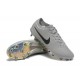 Nike Tiempo Legend 10 Elite FG Low Football Boots & Shoes Grey Black