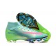 Nike Air Zoom Mercurial Superfly 10 Elite Firm Ground Men Green Blue Football Shoes